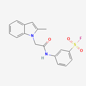 3-[2-(2-methyl-1H-indol-1-yl)acetamido]benzene-1-sulfonyl fluoride