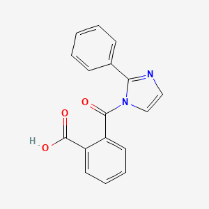 molecular formula C17H12N2O3 B1347517 2-(2-苯基咪唑-1-羰基)苯甲酸 CAS No. 302602-94-4