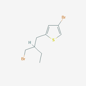 4-Bromo-2-(2-(bromomethyl)butyl)thiophene