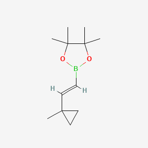 4,4,5,5-Tetramethyl-2-[2-(1-methylcyclopropyl)ethenyl]-1,3,2-dioxaborolane