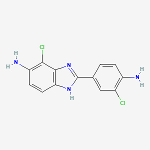 B1347519 2-(4-Amino-3-chloro-phenyl)-4-chloro-3H-benzoimidazol-5-ylamine CAS No. 293762-50-2