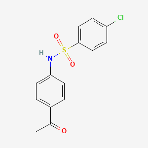 B1347523 N-(4-acetylphenyl)-4-chlorobenzenesulfonamide CAS No. 72178-38-2