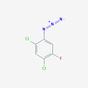 molecular formula C6H2Cl2FN3 B13475241 1-Azido-2,4-dichloro-5-fluorobenzene 