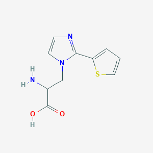 2-Amino-3-(2-(thiophen-2-yl)-1h-imidazol-1-yl)propanoic acid