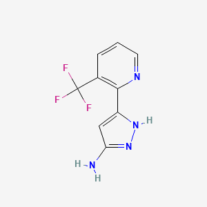 3-Amino-5-[3-(trifluoromethyl)-2-pyridyl]pyrazole