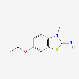 molecular formula C10H12N2OS B1347529 6-乙氧基-3-甲基-3H-苯并噻唑-2-基亚胺 CAS No. 73901-14-1