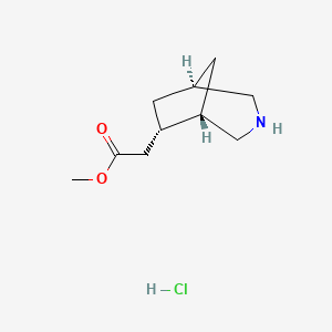 rac-methyl 2-[(1R,5R,6R)-3-azabicyclo[3.2.1]octan-6-yl]acetate hydrochloride