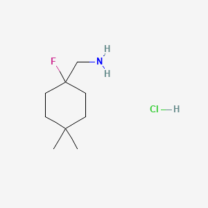 1-(1-Fluoro-4,4-dimethylcyclohexyl)methanamine hydrochloride