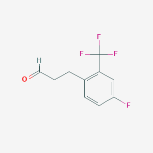 3-[4-Fluoro-2-(trifluoromethyl)phenyl]propanal