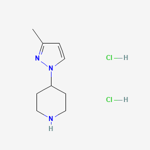 4-(3-methyl-1H-pyrazol-1-yl)piperidine dihydrochloride