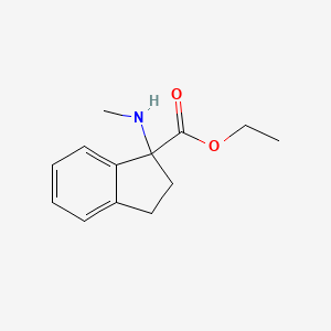 Ethyl 1-(methylamino)-2,3-dihydro-1h-indene-1-carboxylate