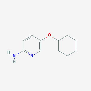 molecular formula C11H16N2O B13475410 5-(Cyclohexyloxy)-2-pyridinamine 