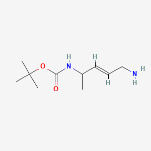 tert-butyl N-(5-aminopent-3-en-2-yl)carbamate