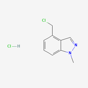 molecular formula C9H10Cl2N2 B13475436 4-(chloromethyl)-1-methyl-1H-indazole hydrochloride 