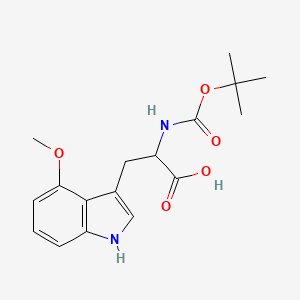 molecular formula C17H22N2O5 B13475471 Boc-4-methoxy-DL-tryptophan 