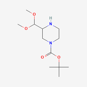 Tert-butyl 3-(dimethoxymethyl)piperazine-1-carboxylate