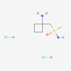 [(1-Aminocyclobutyl)methyl](imino)methyl-lambda6-sulfanone dihydrochloride