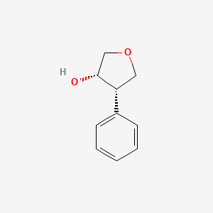 molecular formula C10H12O2 B13475553 cis-4-Phenyltetrahydrofuran-3-ol CAS No. 794513-09-0