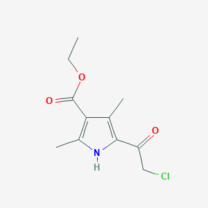 molecular formula C11H14ClNO3 B1347558 5-(氯代乙酰)-2,4-二甲基-1H-吡咯-3-羧酸乙酯 CAS No. 950-86-7