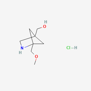 [1-(Methoxymethyl)-2-azabicyclo[2.1.1]hexan-4-yl]methanol hydrochloride