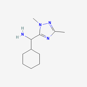 Cyclohexyl(1,3-dimethyl-1h-1,2,4-triazol-5-yl)methanamine