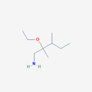 molecular formula C9H21NO B13475679 2-Ethoxy-2,3-dimethylpentan-1-amine 