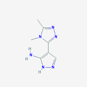 4-(4,5-Dimethyl-4h-1,2,4-triazol-3-yl)-1h-pyrazol-5-amine