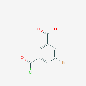 Methyl 3-bromo-5-(carbonochloridoyl)benzoate