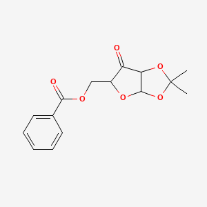 molecular formula C15H16O6 B1347575 5-O-Benzoyl-1,2-O-(1-methylethylidene)pentofuranos-3-ulose CAS No. 6698-46-0