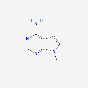 molecular formula C7H8N4 B1347577 7-Methyl-7h-pyrrolo[2,3-d]pyrimidin-4-amine CAS No. 7752-54-7