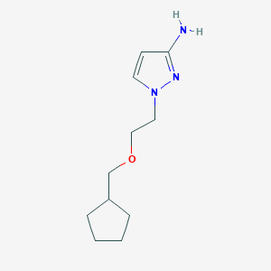 1-(2-(Cyclopentylmethoxy)ethyl)-1h-pyrazol-3-amine