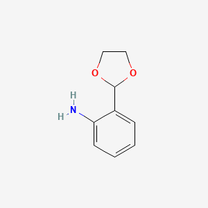 molecular formula C9H11NO2 B1347582 2-(1,3-Dioxolan-2-yl)aniline CAS No. 26908-34-9