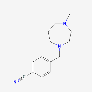 4-((4-Methyl-1,4-diazepan-1-YL)methyl)benzonitrile