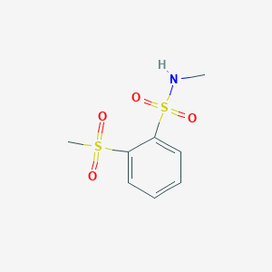 molecular formula C8H11NO4S2 B13475883 n-Methyl-2-(methylsulfonyl)benzenesulfonamide 