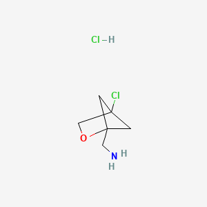 1-{4-Chloro-2-oxabicyclo[2.1.1]hexan-1-yl}methanamine hydrochloride