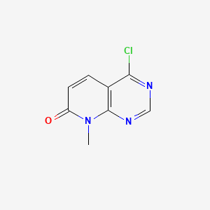 molecular formula C8H6ClN3O B13475933 4-chloro-8-methyl-7H,8H-pyrido[2,3-d]pyrimidin-7-one 