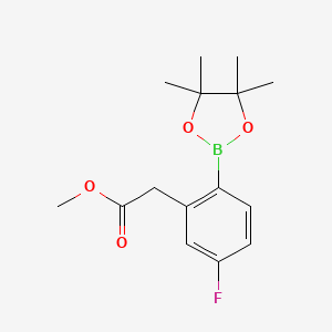 4-Fluoro-2-(methoxycarbonylmethyl)benzeneboronic acid pinacol ester