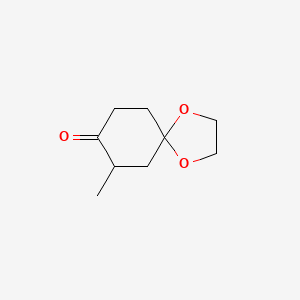 molecular formula C9H14O3 B1347601 7-甲基-1,4-二氧杂螺[4.5]癸烷-8-酮 CAS No. 702-69-2