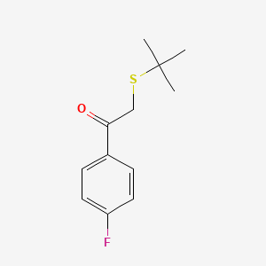 2-(tert-Butylsulfanyl)-1-(4-fluorophenyl)ethan-1-one