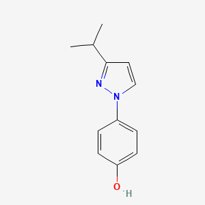 4-(3-Isopropyl-1h-pyrazol-1-yl)phenol