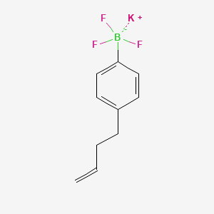 molecular formula C10H11BF3K B13476050 Potassium (4-(but-3-en-1-yl)phenyl)trifluoroborate 