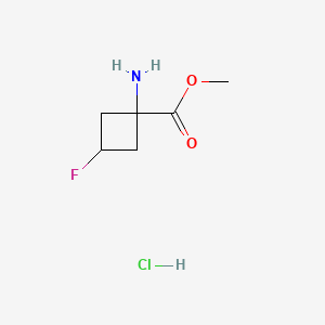 Methyl 1-amino-3-fluorocyclobutane-1-carboxylate hydrochloride