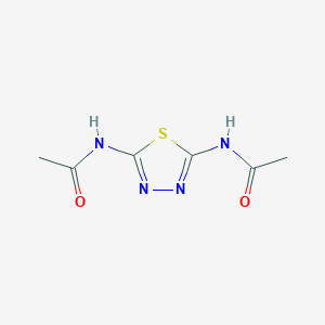molecular formula C6H8N4O2S B1347611 2,5-Diacetamido-1,3,4-thiadiazole CAS No. 31736-97-7