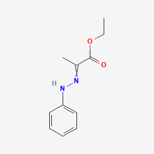 molecular formula C11H14N2O2 B1347612 Ethyl 2-(2-phenylhydrazinylidene)propanoate CAS No. 13732-33-7