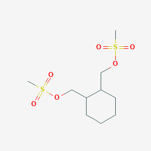 molecular formula C10H20O6S2 B1347614 环己烷-1,2-二基二甲亚甲基二甲磺酸酯 CAS No. 66347-68-0