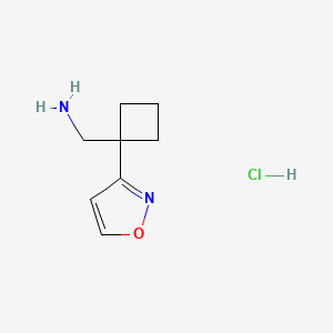 1-[1-(1,2-Oxazol-3-yl)cyclobutyl]methanamine hydrochloride