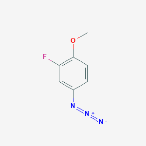 molecular formula C7H6FN3O B13476168 4-Azido-2-fluoro-1-methoxybenzene 