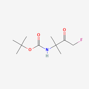 tert-butyl N-(4-fluoro-2-methyl-3-oxobutan-2-yl)carbamate