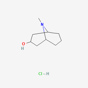 molecular formula C9H18ClNO B13476176 9-Methyl-9-azabicyclo[3.3.1]nonan-3-ol hydrochloride CAS No. 796873-58-0