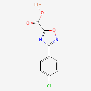 Lithium(1+) 3-(4-chlorophenyl)-1,2,4-oxadiazole-5-carboxylate